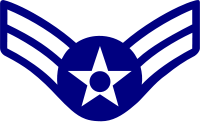 Emblem of an Air Force Airman First Class