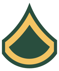 Emblem of an Army Private First Class
