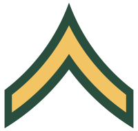 Emblem of an Army Private Second Class