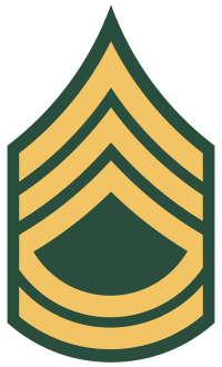 Emblem of an Army Sergeant First Class