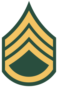 Emblem of an Army Staff Sergeant