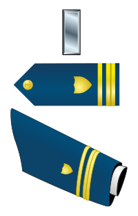 Emblem of a Coast Guard Lieutenant Junior Grade