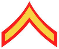Emblem of a Marine Corps Private First Class